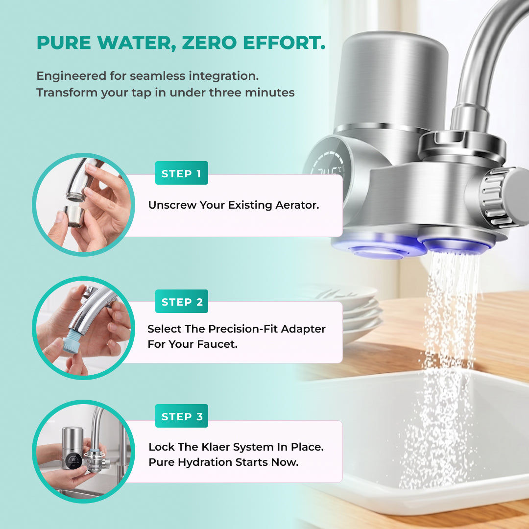 Klaer Pure™ UV Faucet Filter